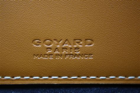 fake goyard material|authentic Goyard wallet.